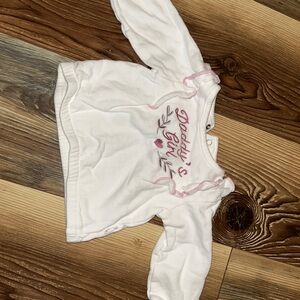 White and Pink baby Sweatshirt
